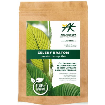 Krupa Kratom Zelený kratom premium nano prášek 200 g – Zboží Dáma