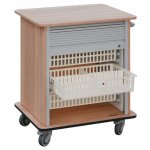 DEXTER 23 ABS vozík boxový, roletový, nízký, 880x780x620 mm, dub bardolino – Hledejceny.cz