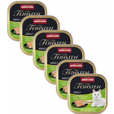 Animonda Vom Feinsten Adult krůta kuřecí prsa bylinky 6 x 100 g – Sleviste.cz