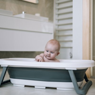 Freeon Dětská skládací vanička White Grey – Zboží Dáma