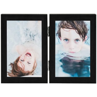 Dvojitý fotorámeček kolážový černý 2x(21x29,7 cm) – Hledejceny.cz
