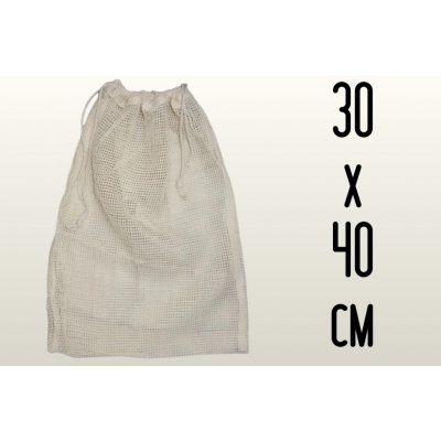 Bavlněný síťovaný sáček na ovoce 30x40cm – Hledejceny.cz