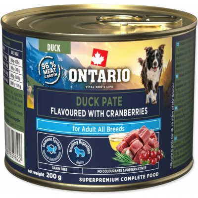 Ontario Adult kachní pate s příchutí brusinek 200 g – Hledejceny.cz