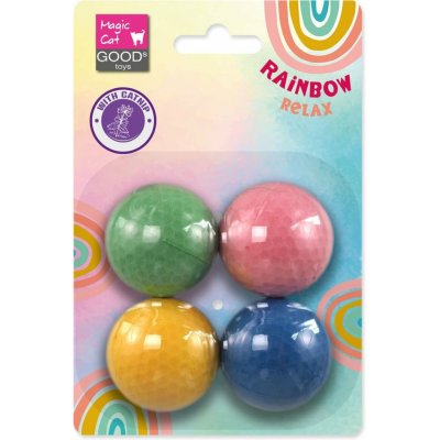 Magic Cat Rainbow Relax míček pěnový 4 cm / 4 ks – Hledejceny.cz