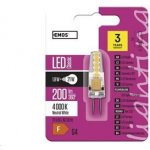 Emos LED žárovka Classic JC A++ 2W G4 Neutrální bílá – Sleviste.cz
