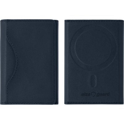 AlzaGuard foldable PU leather wallet Compatible with Magsafe modrá AGD-MWF01D – Hledejceny.cz