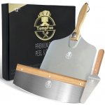 TempFoo Nerezový příslušenství na loupání pizzy, lopatka na pizzu 30 cm x 36 cm. – Hledejceny.cz