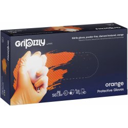Gripzzly Zarys nitrilové oranžové 50 ks