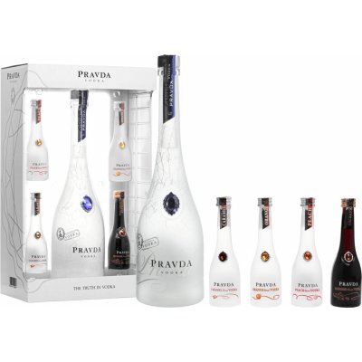 Pravda Vodka Set 39,44% 0,9 l (set) – Zboží Dáma