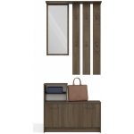 TP Living Předsíňová stěna GAR hnědá – Zboží Mobilmania