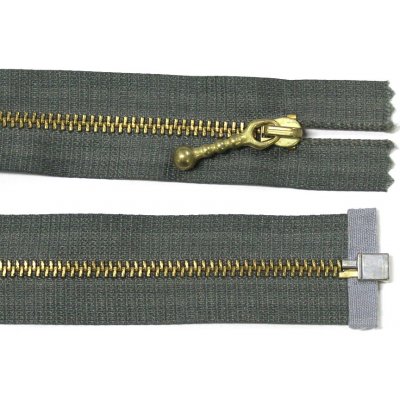 WICO Kovový zip no.3 rozepínací 60cm - více barev Barva: šedo-zelená – Hledejceny.cz