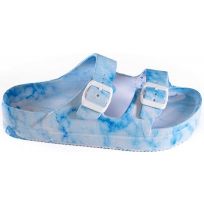 BF dámský zdravotní pantofel by-213-30-02 modro/bílá – Zboží Dáma