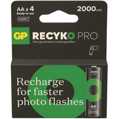 GP ReCyko Pro Photo Flash AA 2000mAh 4ks 1032224201 – Zboží Živě
