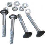 metrický vratový šroub s černou hlavou, 4ks s matkou a podložkou, M8/60 – Zbozi.Blesk.cz