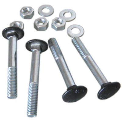 metrický vratový šroub s černou hlavou, 4ks s matkou a podložkou, M8/60 – Zbozi.Blesk.cz