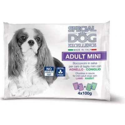 Special Dog Excellence Mini Adult jehně & králík multi pack 4 x 100 g – Hledejceny.cz