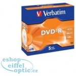 Verbatim DVD-R 4,7GB 16x, AZO, slim box, 5ks (43519) – Zbozi.Blesk.cz