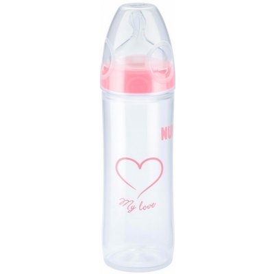 NUK NEW CLASSIC láhev LOVE PP Růžová 250ml