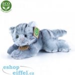 Eco- Friendly Rappa kočka šedá ležící 30 cm – Zboží Dáma
