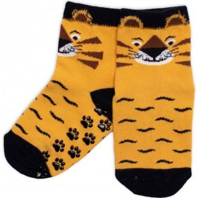 BN Dětské ponožky s ABS Tygřík hořčicové – Zboží Mobilmania