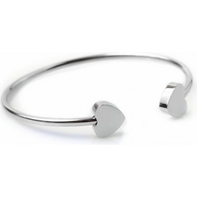 Bangles chirurgická ocel Pure heart silver 361