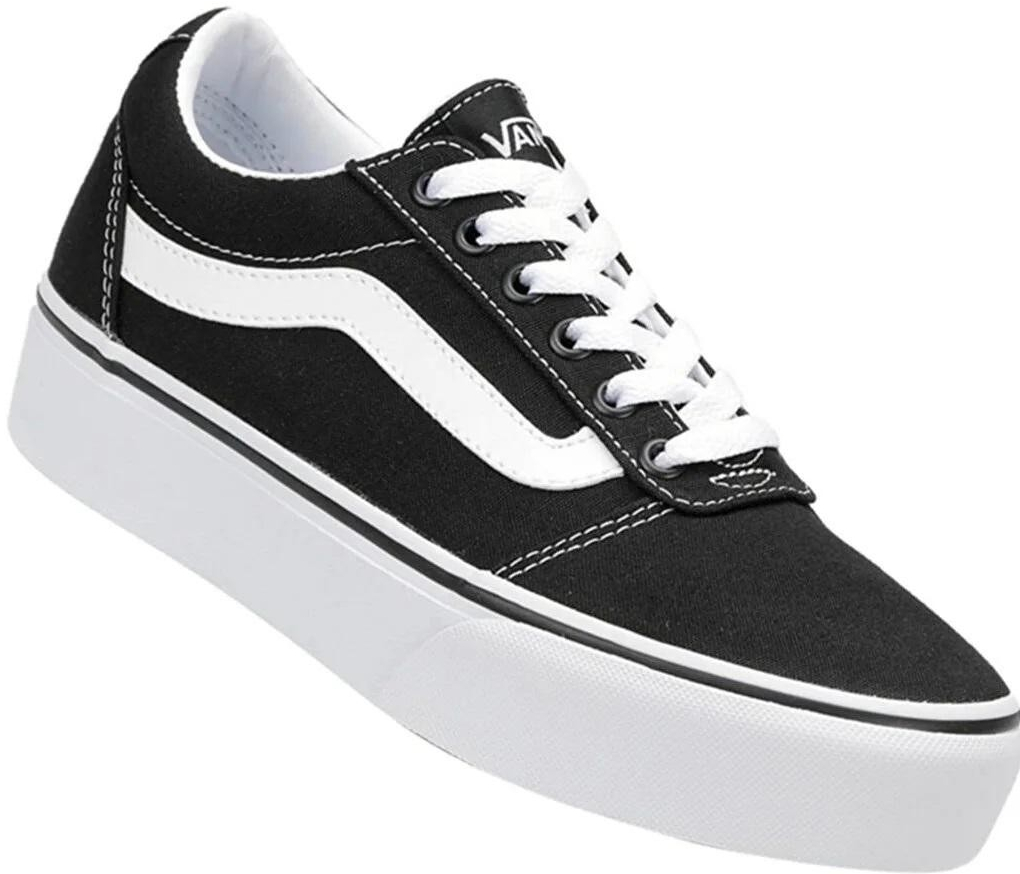 Vans dámská rekreační obuv Wm Ward Suede Canvas black white