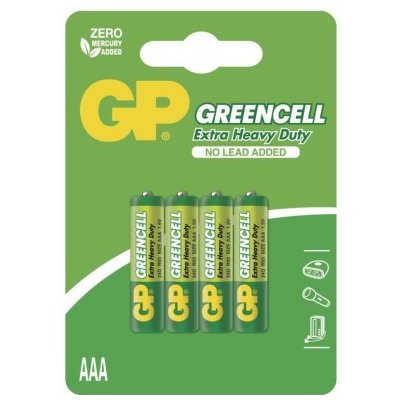 Zinková baterie GP Greencell AAA (R03) – Zbozi.Blesk.cz