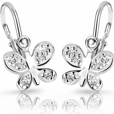 Cutie Jewellery dětské náušnice z bílého zlata C2748-10-X-2 bílá