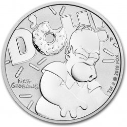 The Perth Mint Australia Tuvalu Homer Simpson BU 1 Oz