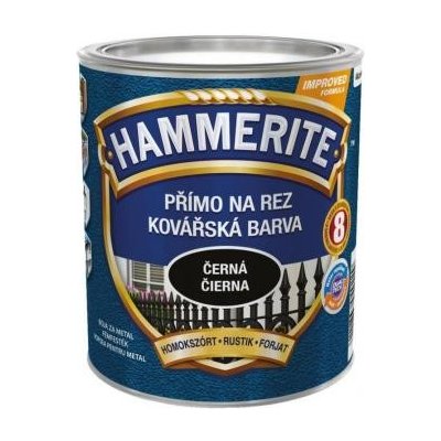 Akzo Nobel Hammerite Přímo na rez Kovářská barva černá 0,75 L