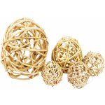 Dekorace Lata Ball přírodní 2 cm 10 kusů – Zbozi.Blesk.cz