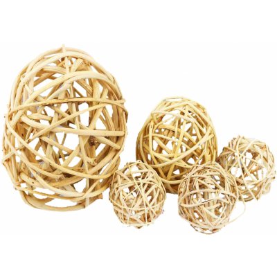 Dekorace Lata Ball přírodní 2 cm 10 kusů – Zbozi.Blesk.cz