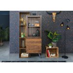 Bighome City 90x40x183 akácie / staré dřevo / hnědě lakovaná – Hledejceny.cz
