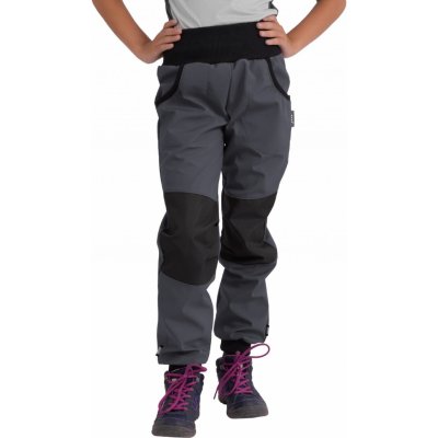 Unuo Softshellové kalhoty s fleecem street strong tm. šedá – Zboží Dáma