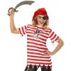 Karnevalový kostým pirátský set tričko šátek záslepka
