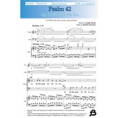 Psalm 42 My Spirit Longs for You pro sbor SATB 988437 – Zbozi.Blesk.cz