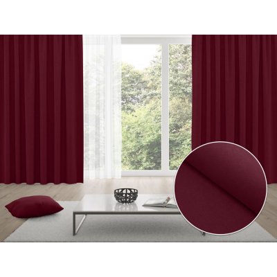 Biante Zatemňovací závěs Blackout BKU-115 Burgundský vínový - šířka 140 cm 140x140 cm – Zboží Mobilmania