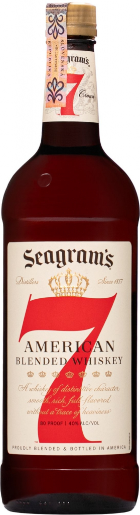 Seagram\'s Seven Crown 40% 1 l (holá láhev)