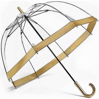 Fulton L041 Birdcage dámský průhledný deštník zlatý