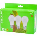 Bellalux 3x LED žárovka E27 A60 8.5W = 60W 806lm 2700K Teplá bílá 200° – Hledejceny.cz