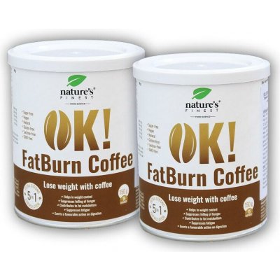 Nature's Finest Nutrisslim OK! Fat Burn Coffee 2 x 150 g – Hledejceny.cz