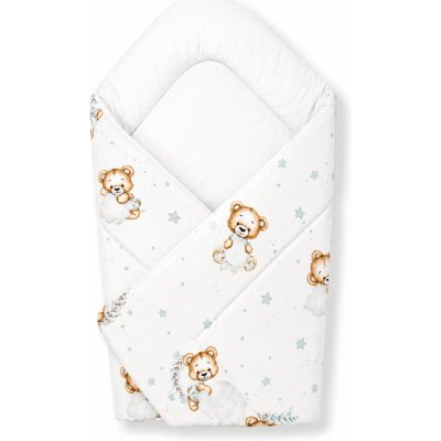 Baby Nellys Zavinovačka pro miminko Classic Sleepy Teddy bílý – Hledejceny.cz