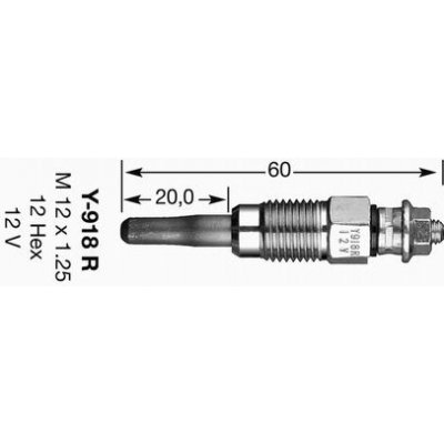 Žhavící svíčka NGK Y-918R – Hledejceny.cz