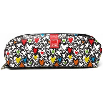 Makenotes Pouzdro na brýle COLORFUL HEARTS - zapínání na zip