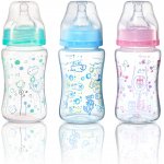 BabyOno široká antikoliková láhev růžová 240ml – Sleviste.cz