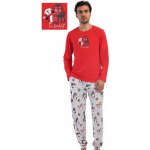 1P1842 pánské pyžamo dlouhé vánoční červené – Zboží Mobilmania