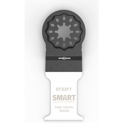 Ponorný pilový list SMART PROFI STARLOCK s jemnými zuby na dřevo a plast, 32 mm - 1 kus 4033 – Zboží Mobilmania