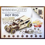 WOODEN CITY 3D puzzle Automobil Hot Rod 141 ks – Zboží Mobilmania