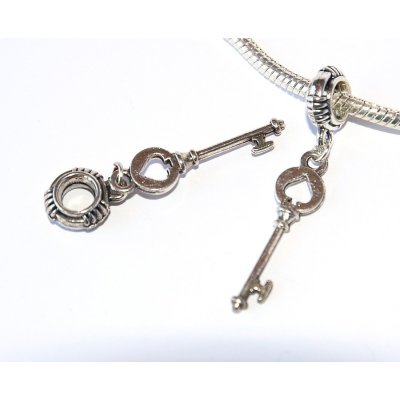 Fashion Jewerly Řetízek Klíč k srdci a ke štěstí, Klíček s listem, Key with leaf 2967