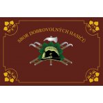 Hasičská vlajka tradiční - bordó - 100x150cm Easyflag - tunel, karabina – Hledejceny.cz